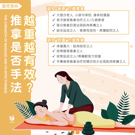 推拿是否手法越重越有效？• The Strength Of Massage And Its Effectiveness