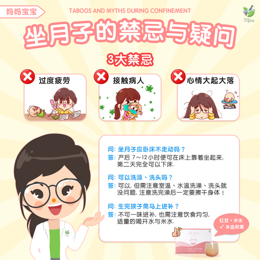 坐月子的禁忌与疑问 • Taboos And Myths During Confinement