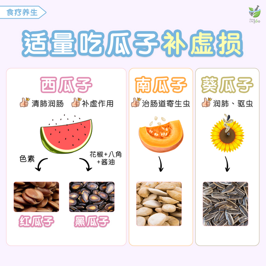 适量吃瓜子补虚损