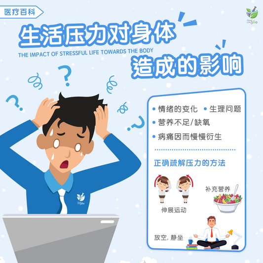 生活压力对身体造成的影响 • The Impact Of Stressful Life Towards The Body
