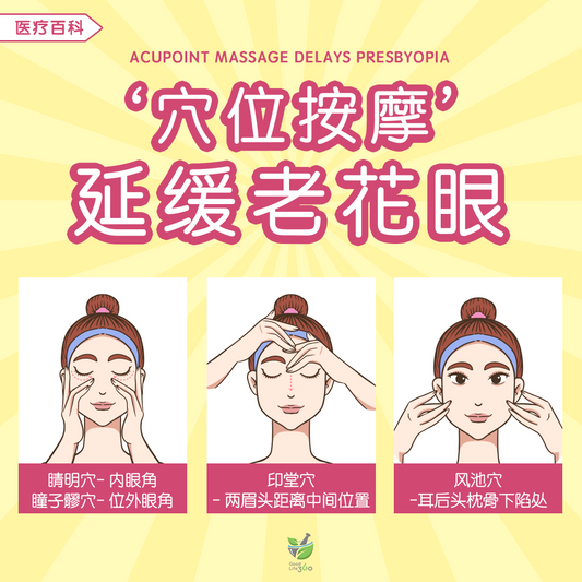 穴位按摩延缓老花眼 • Acupoint Massage Delays Presbyopia