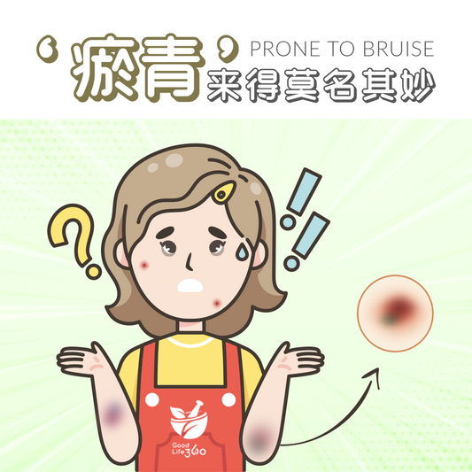 瘀青来得莫名其妙  • Prone To Bruise