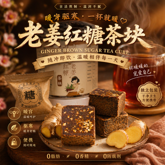 老姜红糖茶块 GINGER BROWN SUGAR TEA CUBE