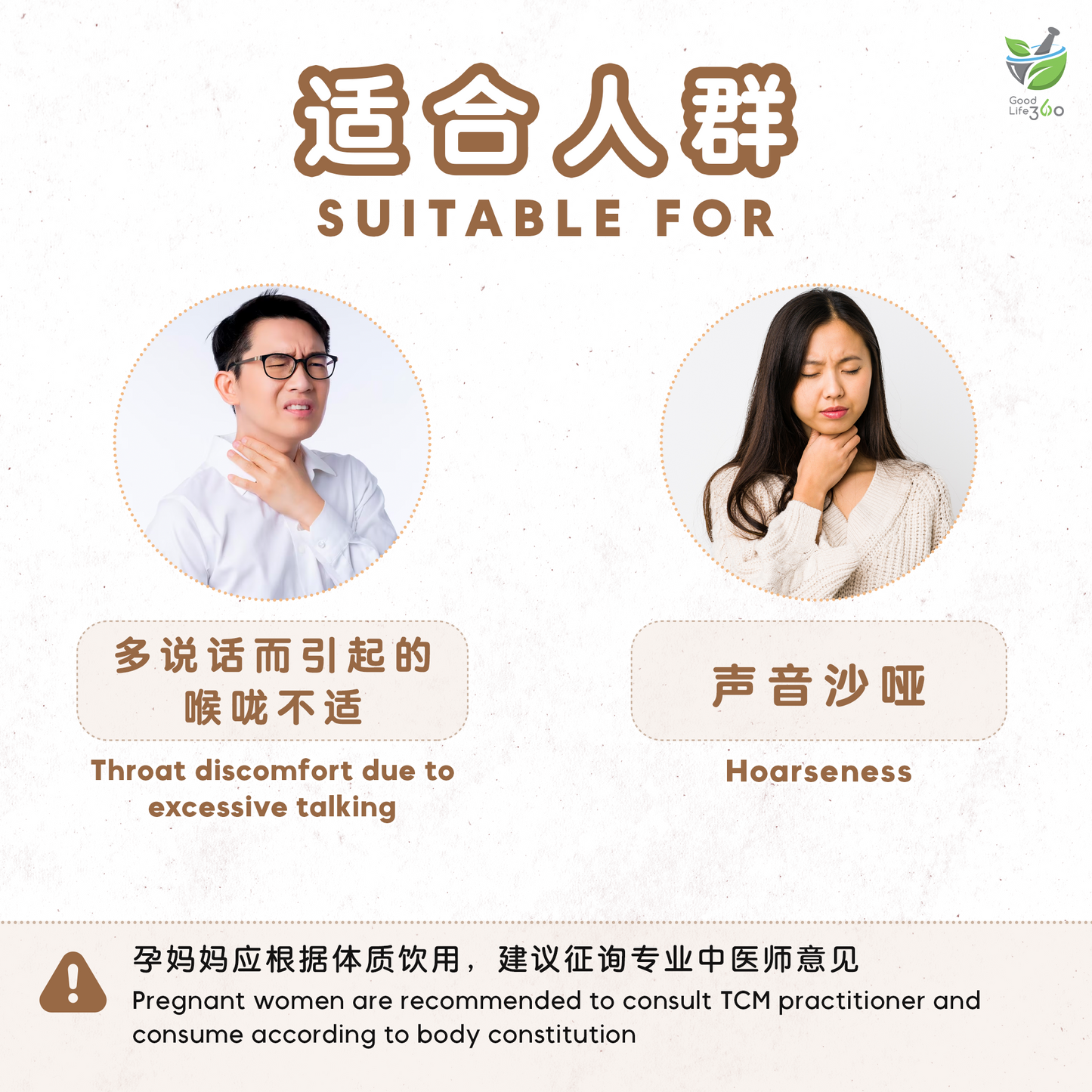 喉咙不适茶疗 DRY THROAT (10'S)