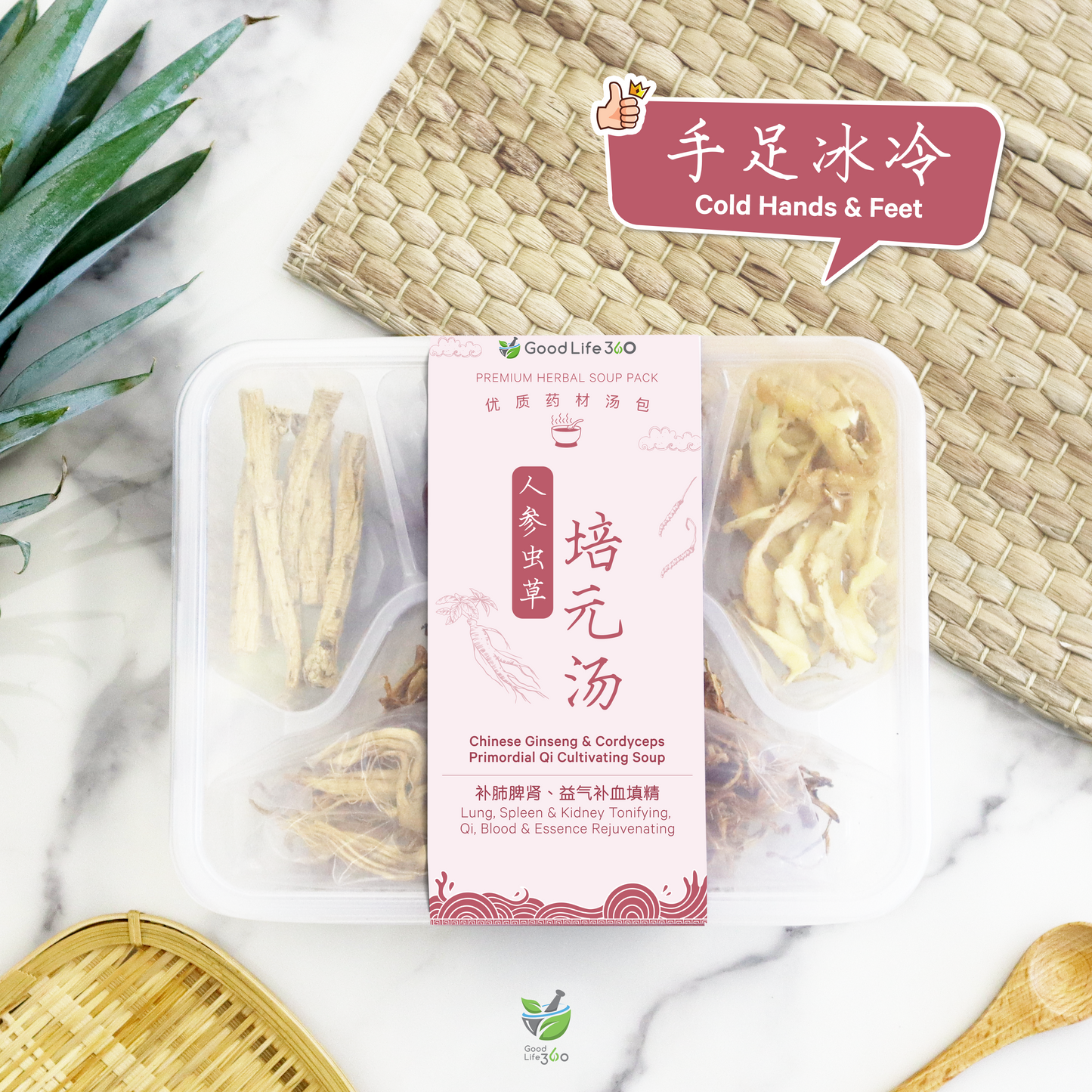 人参虫草培元汤 CHINESE GINSENG & CORDYCEPS PRIMORDIAL QI CULTIVATING SOUP